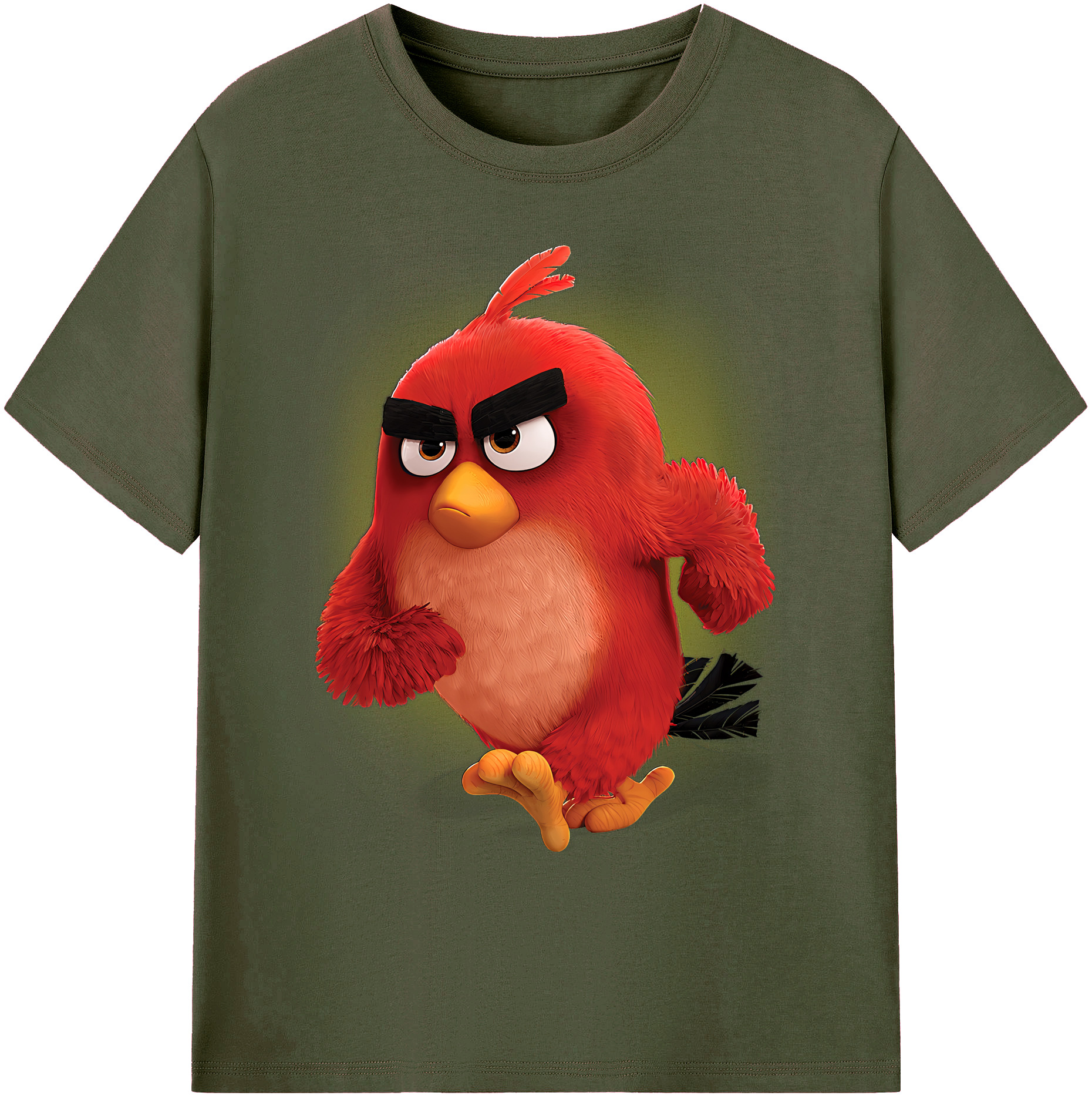 （画像用） Angry Birds アングリーバード 綿100％ メンズ半袖Tシャツ｜肌触りやわらか＆通気性